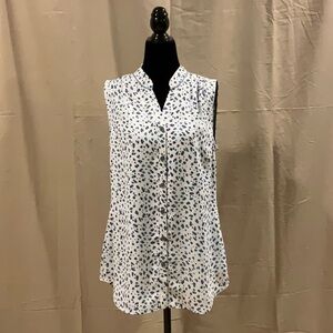 CAbi Button-Down Sleeveless Blouse